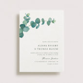 Invitation Aquarelle Mariage Adélaïde Eucalyptus