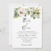 Invitation Aquarelle mariage Blancs