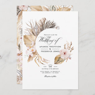 Invitation Aquarelle Mariage de Bohême