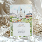 Invitation Aquarelle Mariage de la Nouvelle-Orléans