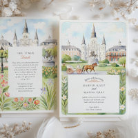 Aquarelle Mariage de la Nouvelle-Orléans
