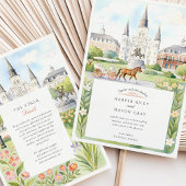 Invitation Aquarelle Mariage de la Nouvelle-Orléans