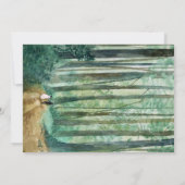 Invitation Aquarelle mariage de style rustique (Dos)
