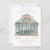 Invitation Aquarelle Mariage du site de serre (Devant)