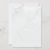 Invitation Aquarelle mariage Eucalyptus Vert (Dos)