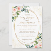 Invitation Aquarelle Mariage Floral Blush (Devant)