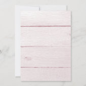 Invitation Aquarelle Mariage Floral - Bourgogne et rose (Dos)