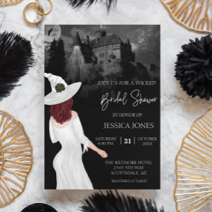 Invitation Aquarelle Mariage Personnalisé Halloween Shower