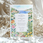 Invitation Aquarelle Mariage Riviera française