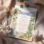 Invitation Aquarelle Mariage Riviera française