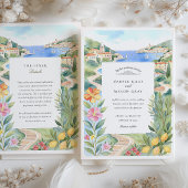 Invitation Aquarelle Mariage Riviera française