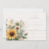 Invitation Aquarelle Mariée En Mariage Robe Cowgirl Bottes (Dos)