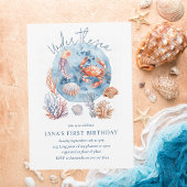 Invitation "Aquarelle marine Coral Reef Delties