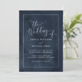 Invitation Aquarelle Marine Le Mariage du Mariage (Debout devant)