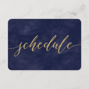 Invitation Aquarelle marine simple et calendrier de Mariage o