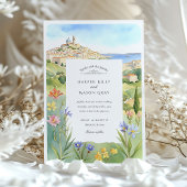 Invitation Aquarelle Marseille Mariage méditerranéen