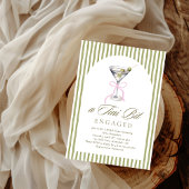 Invitation Aquarelle Martini Tini Bit Fête des mariées engagé