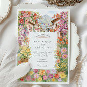 Invitation Aquarelle Medellín Colombie Mariage