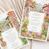 Invitation Aquarelle Medellín Colombie Mariage