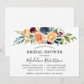 Invitation Aquarelle Mélange de Fête des mariées de verdure F (Devant / Derrière)