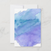 Invitation Aquarelle MERCI bleu garçon ANNIVERSAIRE | PHOTO (Dos)