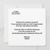 Invitation Aquarelle Merci pour l'anniversaire Citron et Fleu (Dos)