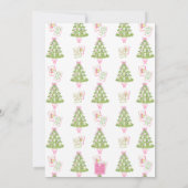 Invitation Aquarelle Merry & Mahjong Christmas Tree Party (Dos)