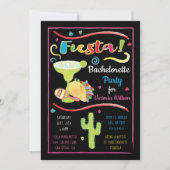 Invitation Aquarelle mexicaine Fiesta Bachelorette (Devant)
