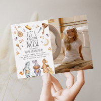 Aquarelle mignonne Animaux africains Photo d'anniv