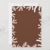 Invitation Aquarelle mignonne Baby shower d'ours d'attente (Dos)