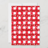 Invitation Aquarelle mignonne Gnomes Petite fête de Noël Inv (Dos)