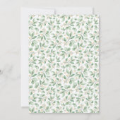 Invitation Aquarelle mignonne Ours Bébé Baby shower de bois (Dos)