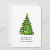 Invitation Aquarelle mignonne Rouge Gnomes Petite fête de Noë (Dos)