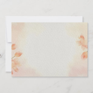 Invitation Aquarelle minimaliste Arrière - plan floral