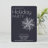 Invitation Aquarelle minimaliste Fête d'entreprise (Debout devant)