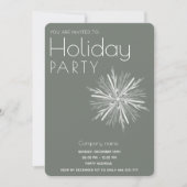 Invitation Aquarelle minimaliste Fête d'entreprise (Devant)