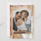 Invitation Aquarelle minimaliste Mariage photo Abstrait (Devant)