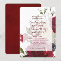 Aquarelle Mistletoe Manor Mariage encadré hiver