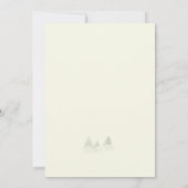 Invitation Aquarelle Misty Forest Retro Rustic Mariage (Dos)