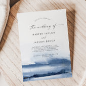 Invitation Aquarelle moderne | Blue Le Mariage De L'Invitatio