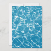 Invitation Aquarelle moderne Blue Ocean Beach Mariage (Dos)