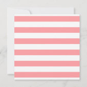 Invitation Aquarelle moderne Corail Floral Roses Rose Lavande (Dos)