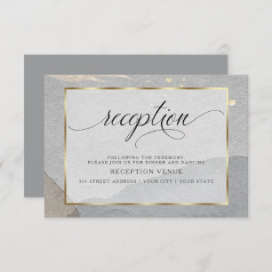 Invitation Aquarelle moderne Granit Abstrait