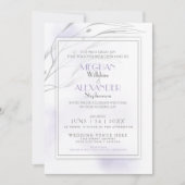 Invitation Aquarelle moderne Lilac (Devant)