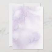 Invitation Aquarelle moderne Lilac (Dos)