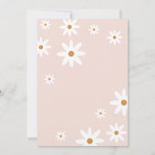 Invitation Aquarelle moderne marguerite Super bébé anniversai (Dos)