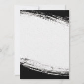 Invitation Aquarelle moderne noir et or Douceur géométrique 1 (Dos)