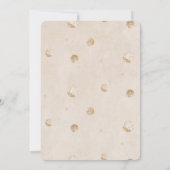 Invitation Aquarelle moderne Ours en peluche Baptême (Dos)