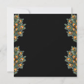 Invitation Aquarelle moderne Peacock Feathday (Dos)