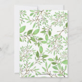 Invitation Aquarelle moderne photo florale 2025 Graduation (Dos)